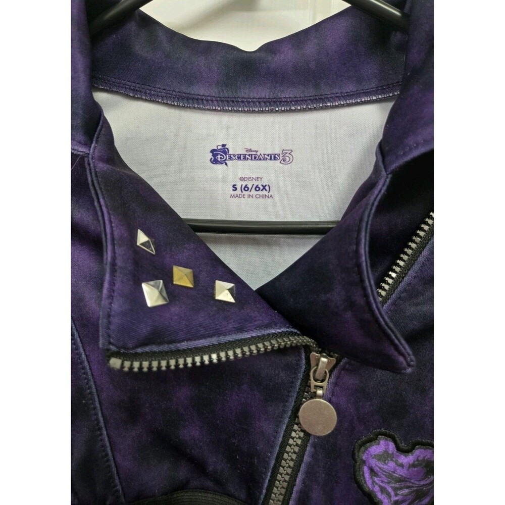 Disney Descendants Girls Purple Dress Cosplay Costume, Kids Size S 6 - Picture 3 of 3